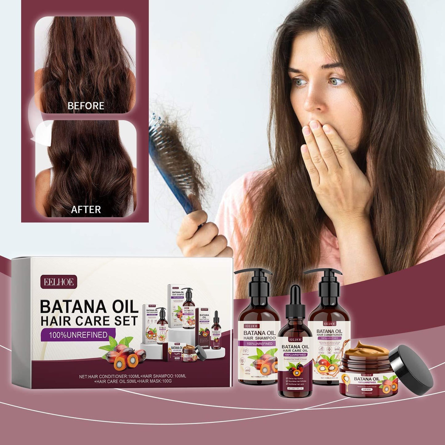 Revitalize Your Hair with Batana Oil Abundance Hair Care Repair Set