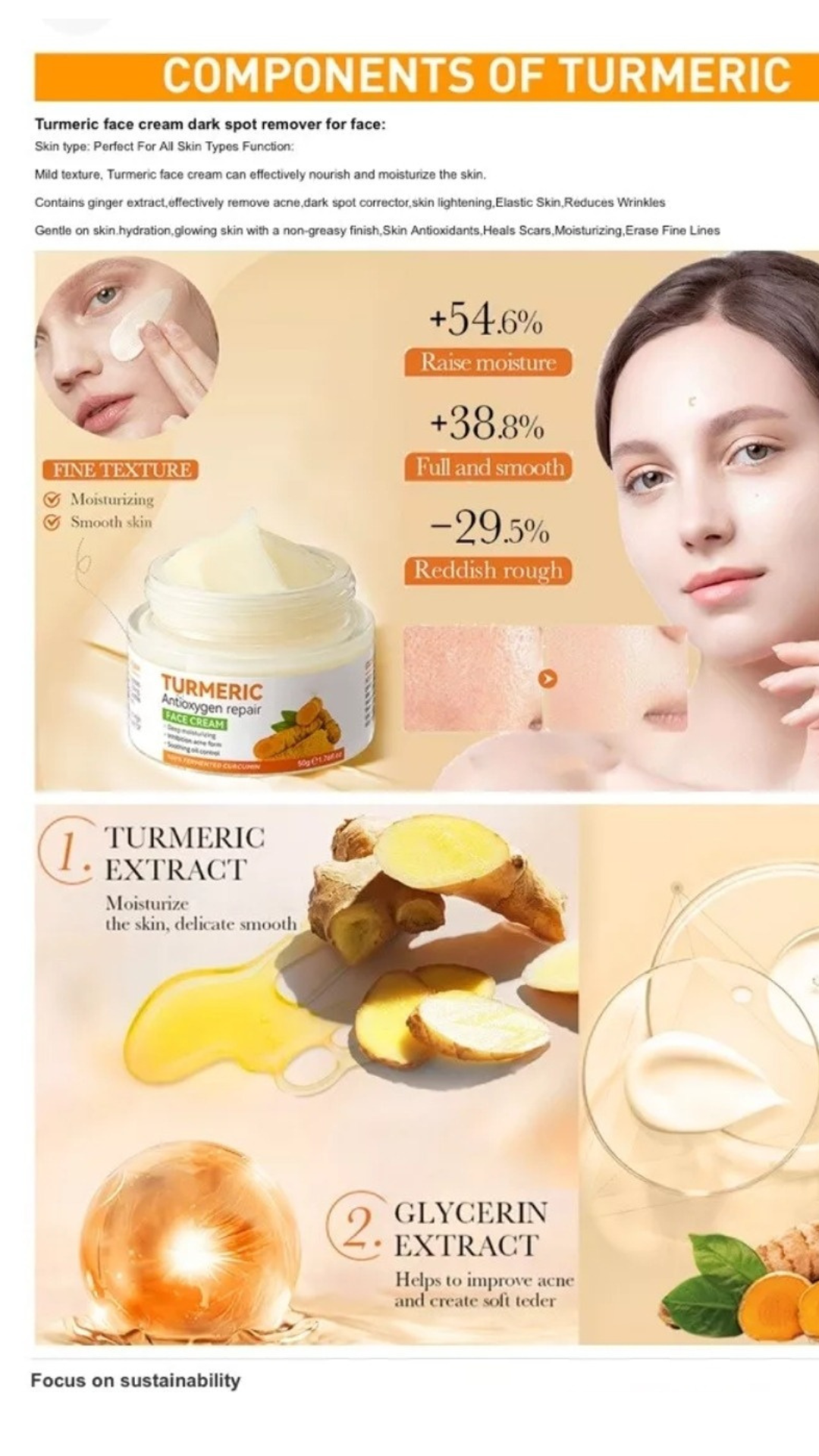 Transform Your Skin: 3-in-1 Turmeric Antioxidant Repair Cream