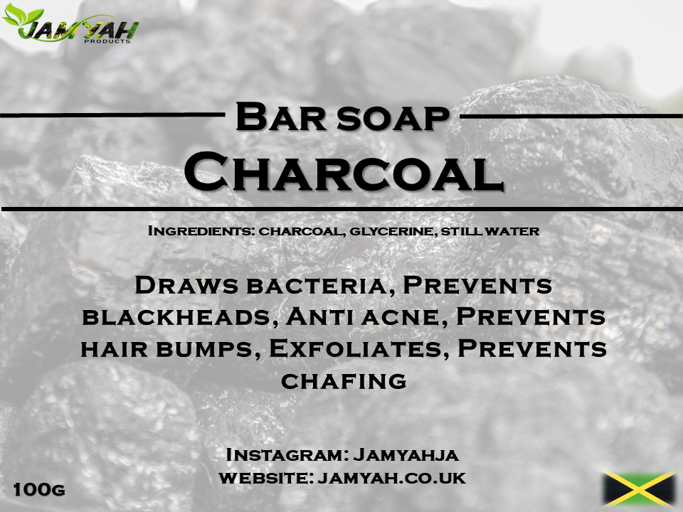 Charcoal soap bar